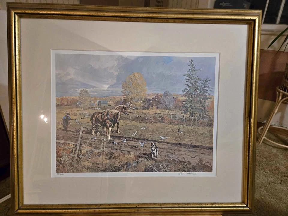Peter Etril Snyder Framed Print - Farmer Plowing