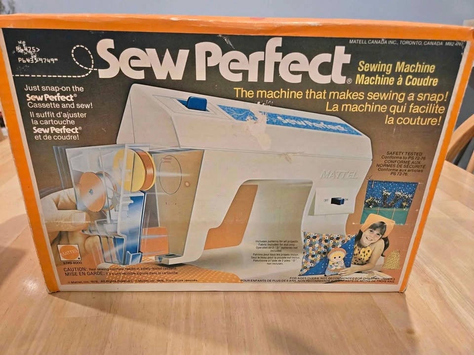 Sew perfect TOY sewing machine by Mattel