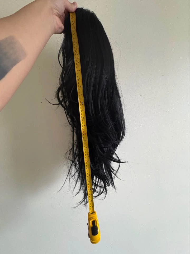 Synthetic Black 28inch Lace Front Wig - photo 2