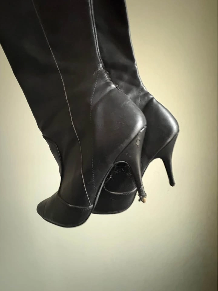 Leather Thigh High Boots - photo 2