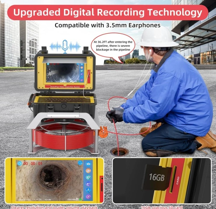 NEW Sewer HD Inspection Camera 10" Touch Screen 512HZ - photo 2