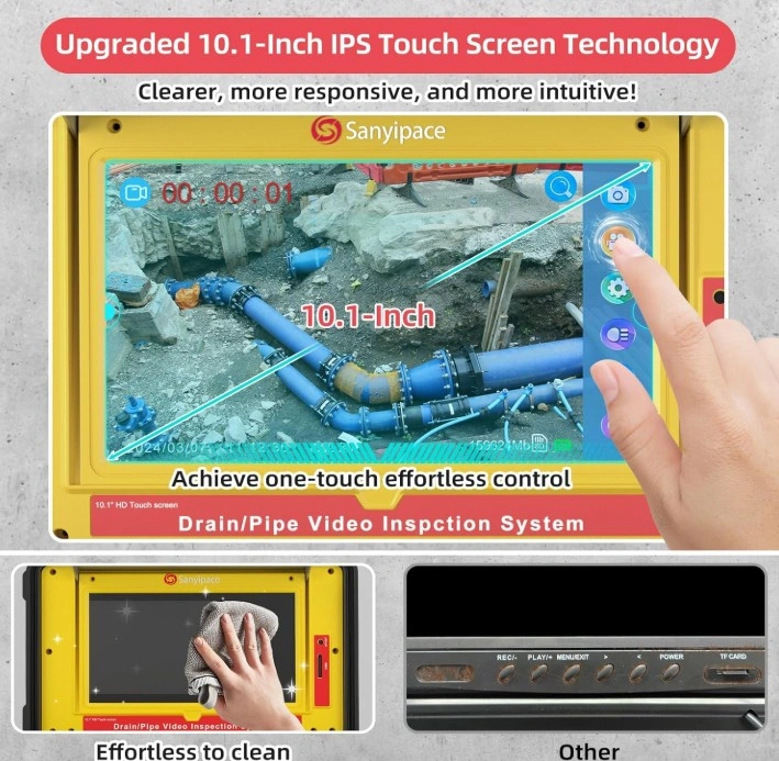 NEW Sewer HD Inspection Camera 10" Touch Screen 512HZ - photo 3