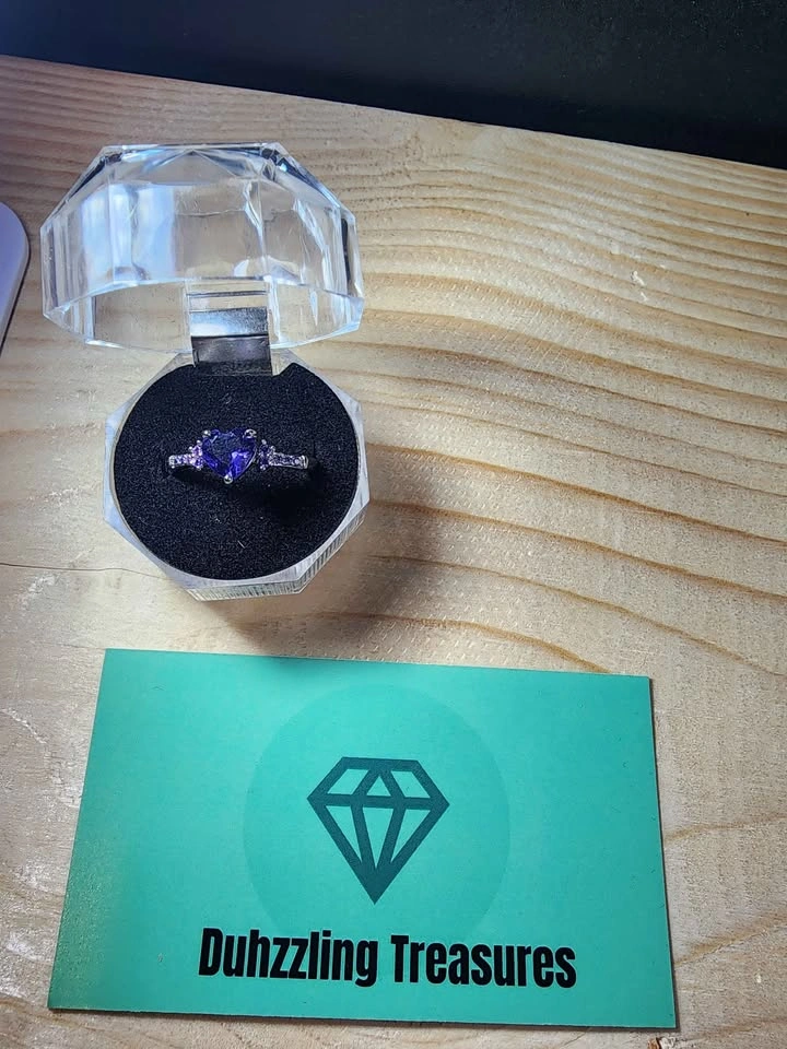 S925 Ring with Amethyst Stone - photo 2