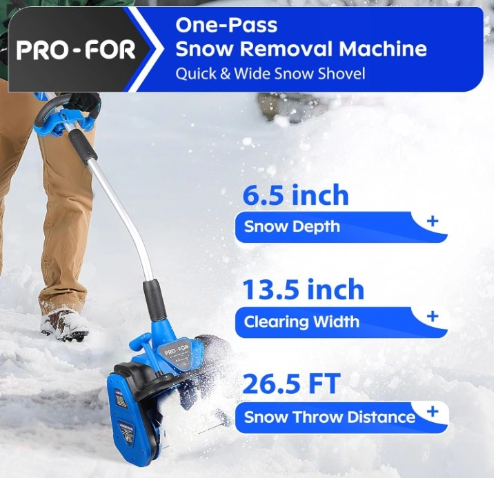 New Cordless Snow Shovel w/ 2 Batteries & Charger - photo 2