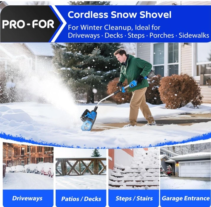 New Cordless Snow Shovel w/ 2 Batteries & Charger - photo 4