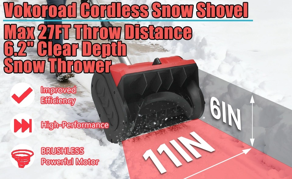 New Cordless Snow Shovel for Dewalt 20V Battery - photo 3