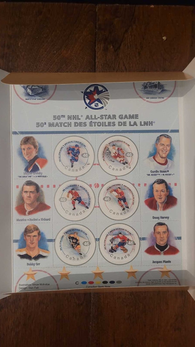 NHL All-Star Stamps
