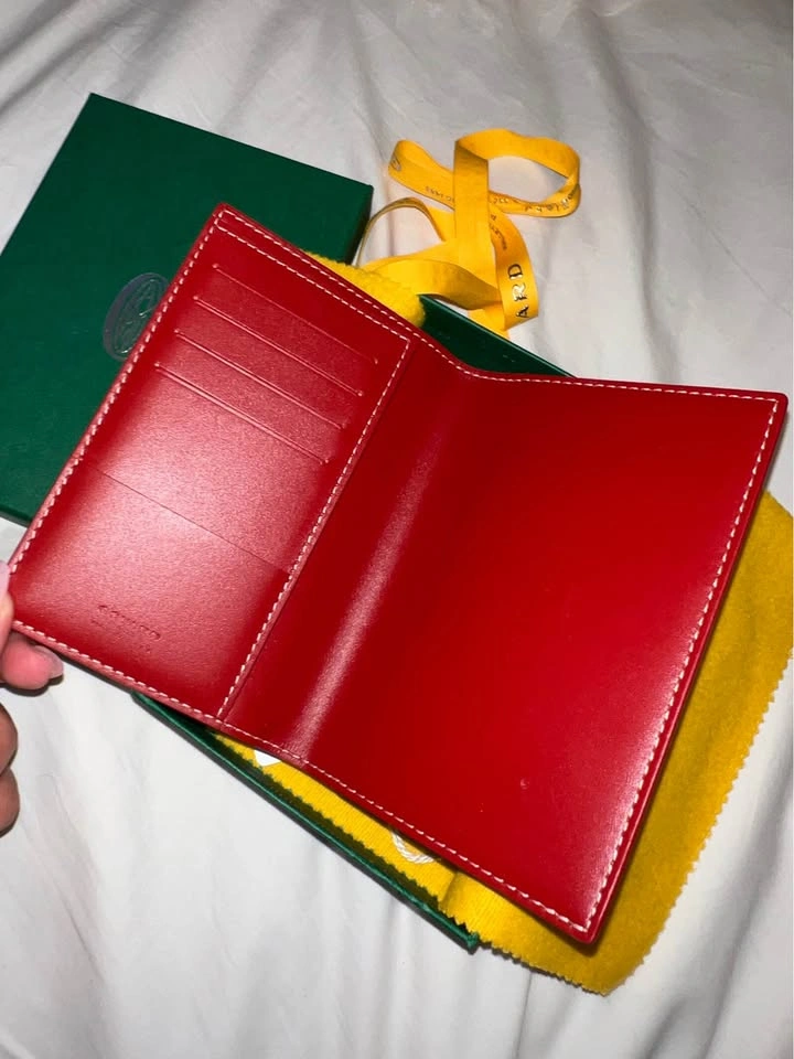 Authentic Goyard Red Passport Holder Wallet with Box - photo 2