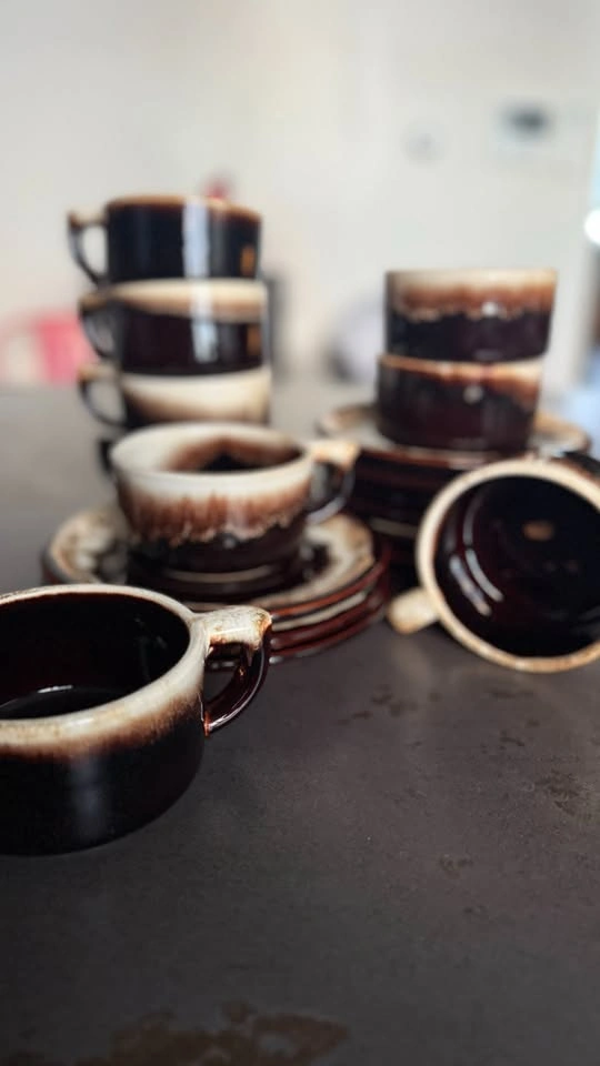 Vintage Penn State Pottery Cups & Saucers – Signed Studio Set - photo 5