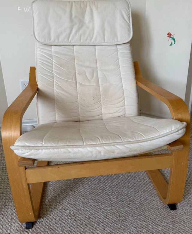 IKEA POÄNG Armchair - Birch Veneer / Light Beige - photo 3