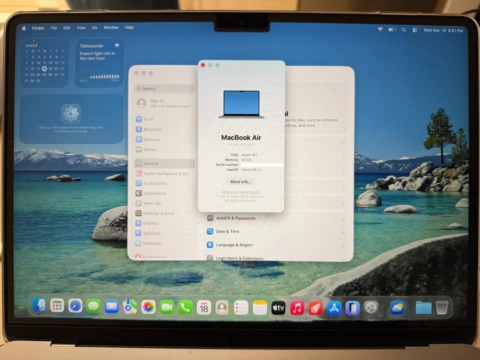 MacBook Air 13” M3 Laptop - Space Grey - photo 5