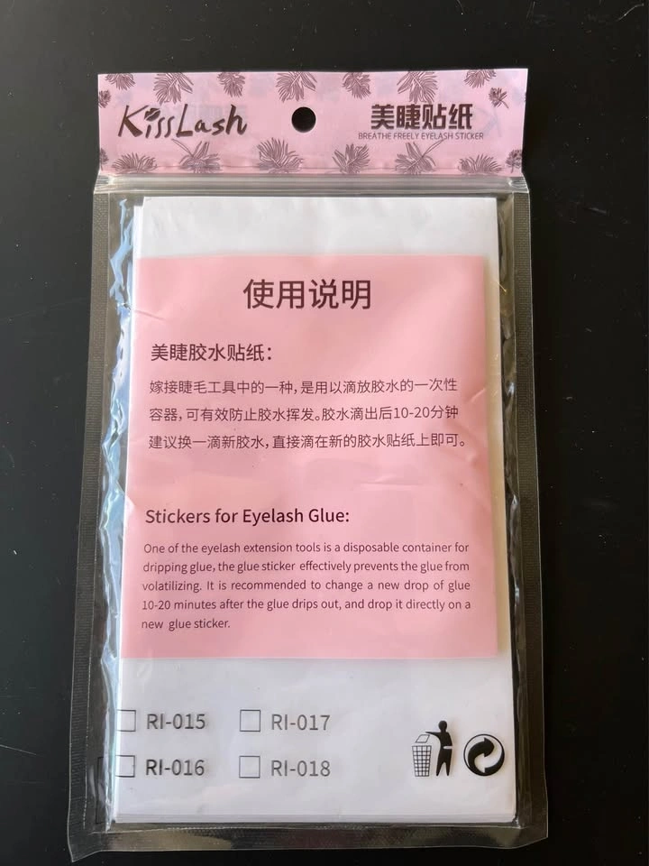 Kisslash Disposable Glue Pallet Stickers for Eyelash Extensions - photo 3