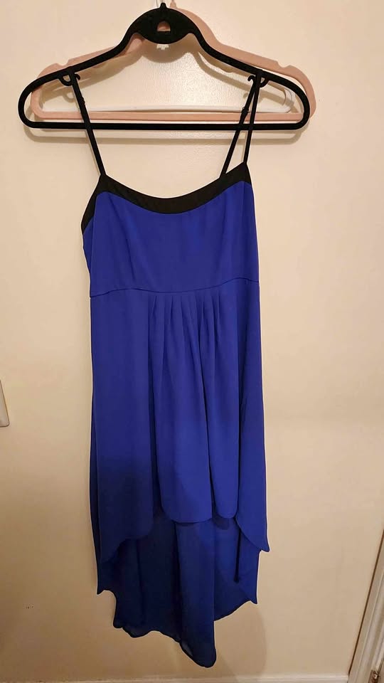 Royal blue hi-low dress (medium)