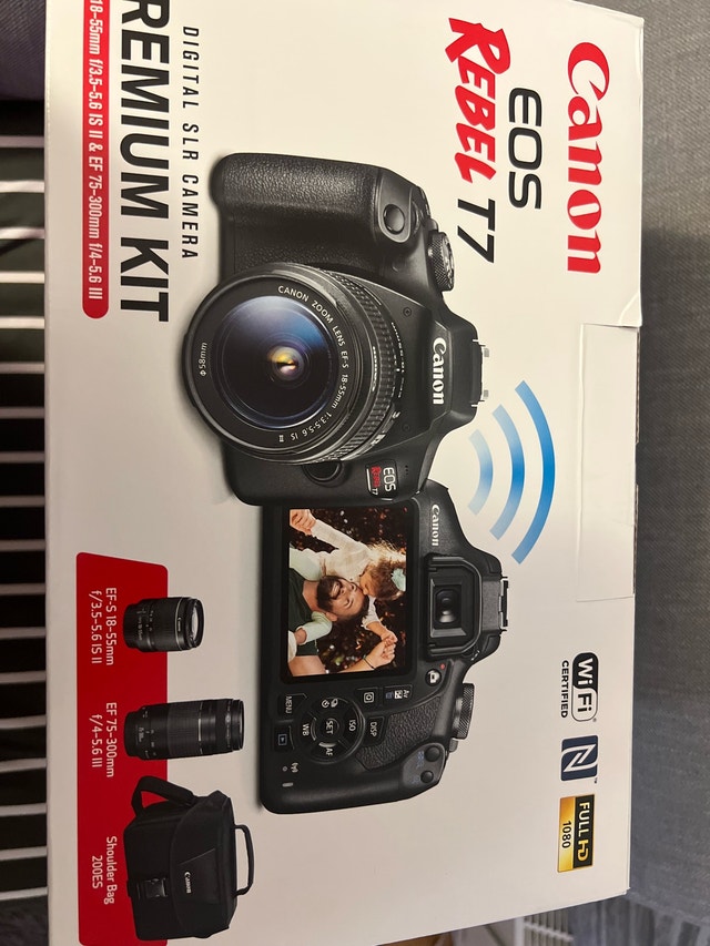 Canon EOS Rebel T7 Premium Kit - New DSLR Camera