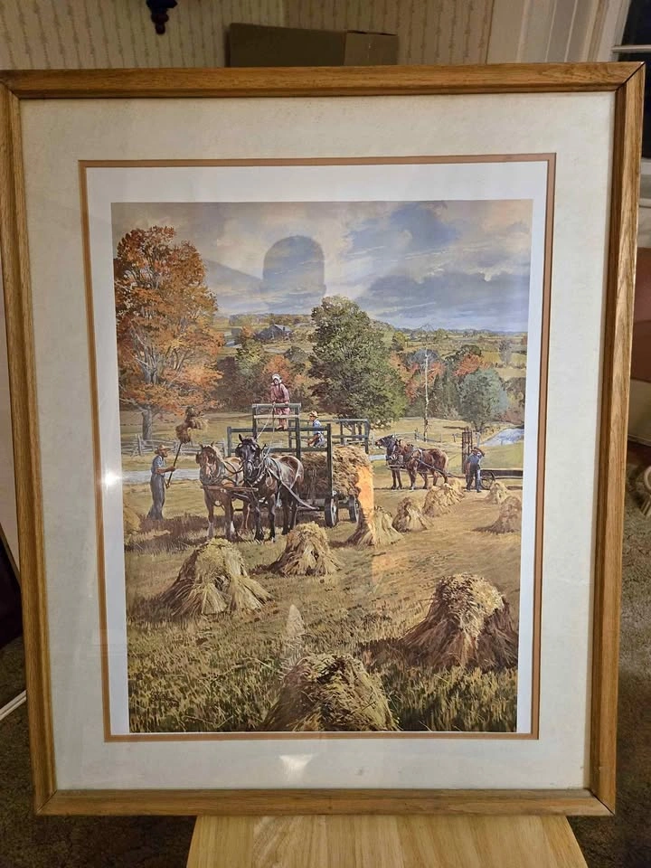 Peter Etril Snyder Framed Print - Stooks Gathered 1988