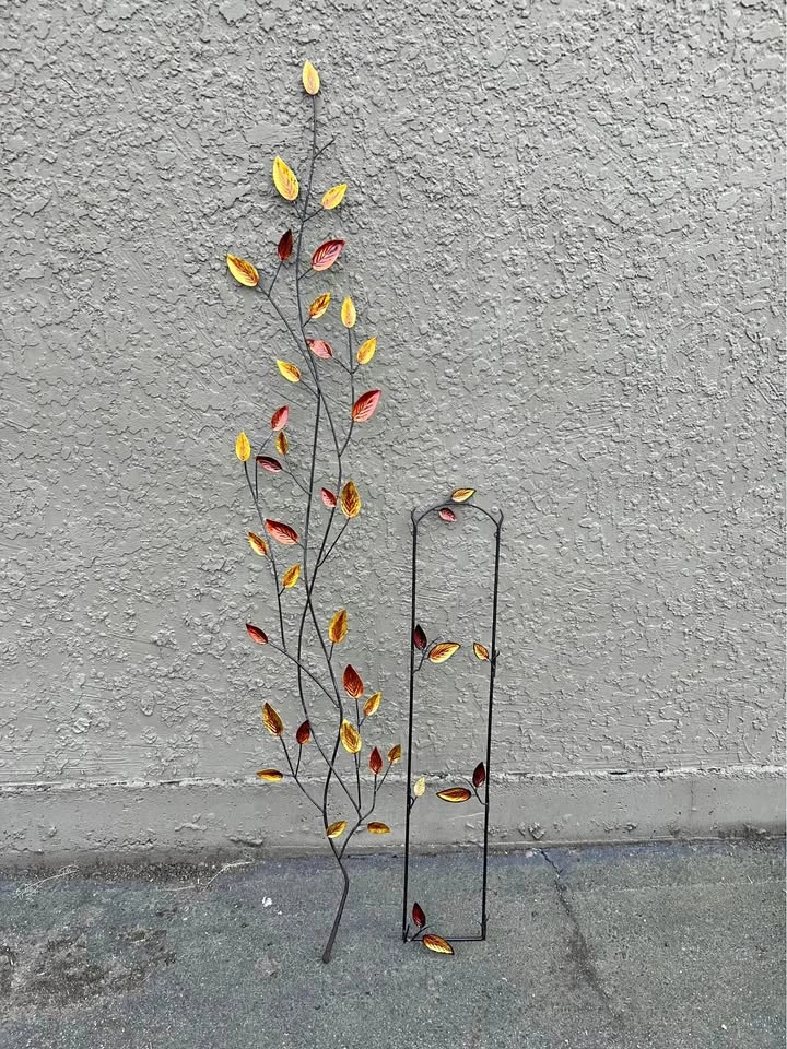 Pier One Imports Metal Leaf Wall Art Set of 2
