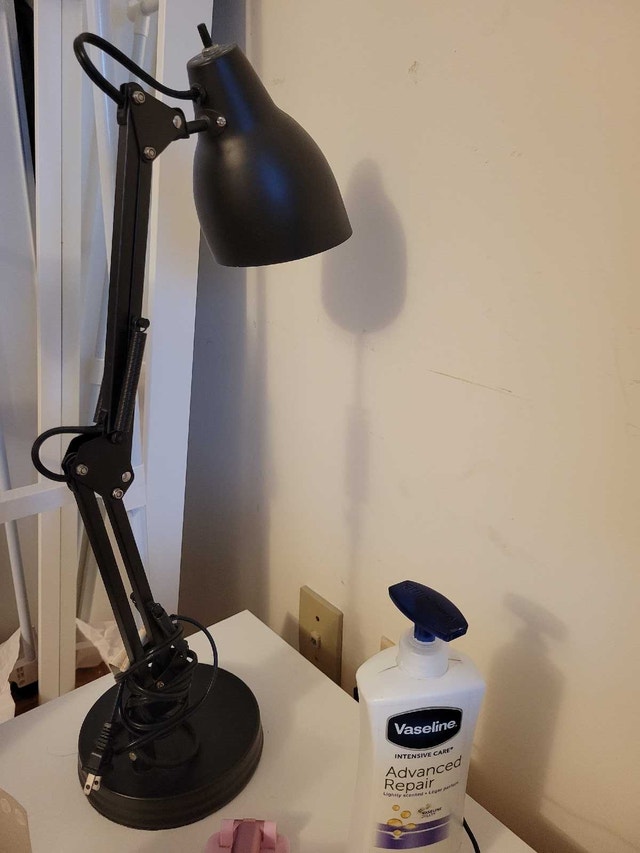 Adjustable Black Desk Lamp - Good Condition