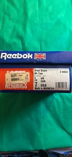 Vintage Reebok Classic Freestyle Hi Top Sneakers Red Double Stra - photo 2