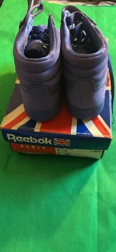 Vintage Reebok Classic Freestyle Hi Top Sneakers Red Double Stra - photo 5