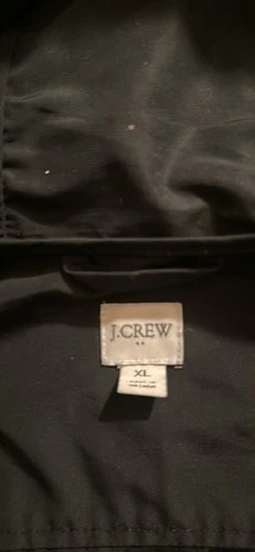 Women's Rain Jacket J. Crew XL Polyester Black - photo 3