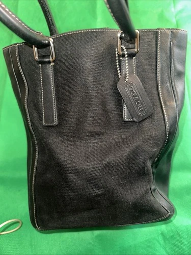 Vintage COACH Bonnie Cashin Legacy Slim Bucket Tote Bag 9429 Bla - photo 3