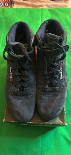 Vintage Reebok Classic Freestyle Hi Top Sneakers Red Double Stra - photo 5