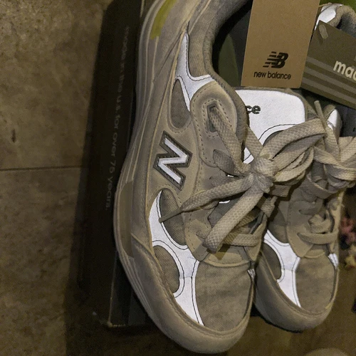 New Balance 992 Grey Made In USA White Cyclone Size 7.5 Women's - photo 3