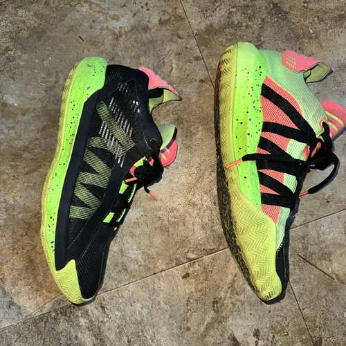 Adidas Dame 6 Basketball Shoes Signal Green EH2070 Men's 9.5 - photo 3