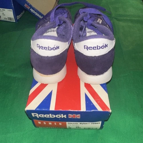 Reebok Classic Nylon Womens Purple Suede Lace Up Sneakers Size 7 - photo 4