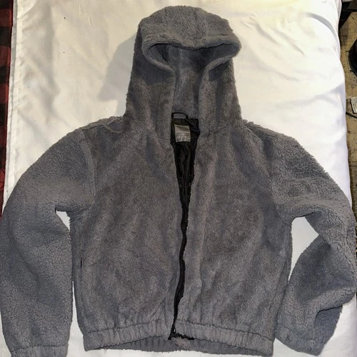 Cozy Softest PRIMARY Full Zip Hooded Warm Winter Sweater Size S