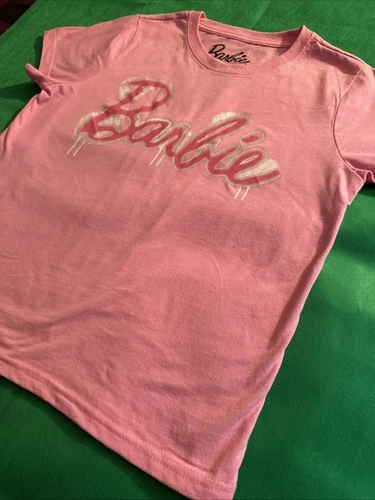 Preowned Great Condition Barbie Pink Logo Graphic Junior's Shirt - photo 4