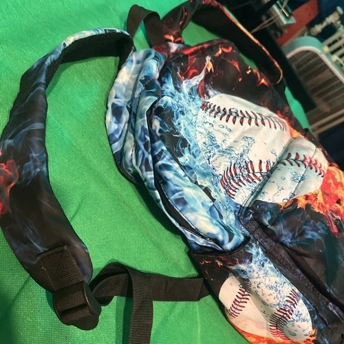 Water Baseball Sport Kids School Backpack Lunch Bag Pen Case Lot - photo 5