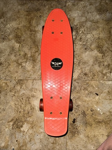 22'' Kids Plastic Skateboard - Orange/Purple Light Up Wheels - photo 5