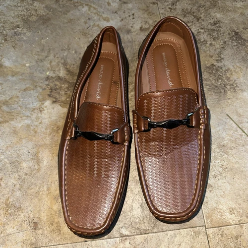 Max David Men's Size 9.5 Brown Slip On Loafers
