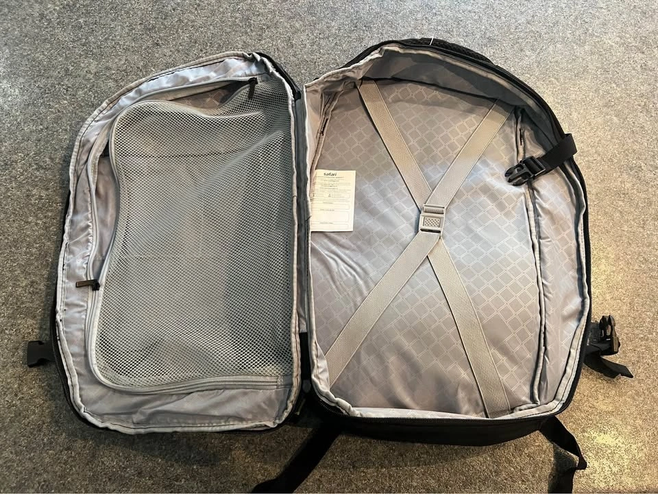 Safari Redan 40L Black Backpack Suitcase w/ Raincover - photo 5