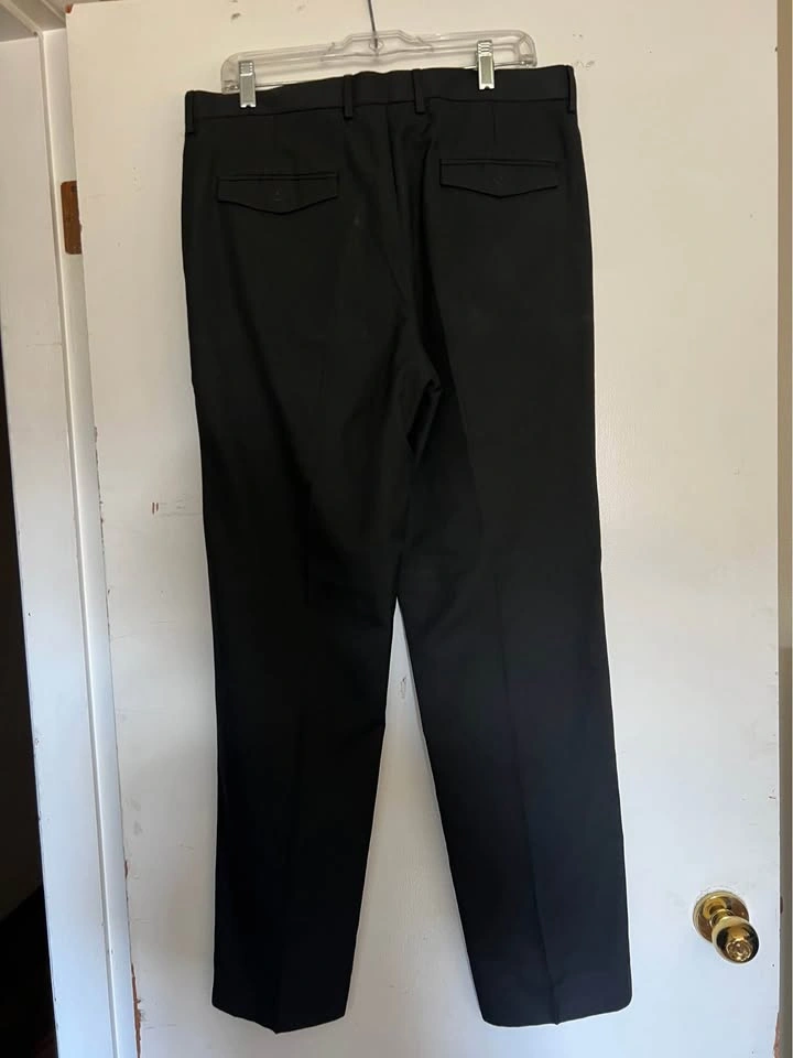 M&S COLLECTION Regular Fit Dress Pants Mens Size 34x33 Black - photo 3
