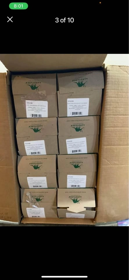 New Aardvark 10" Wrapped Black Jumbo Paper Straws - 3200 Count - photo 3