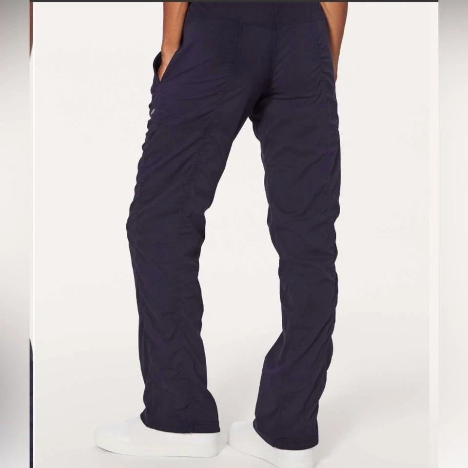 Lululemon Dance Studio Midnight Navy Tie Bottom Pants - Size 4 - photo 3