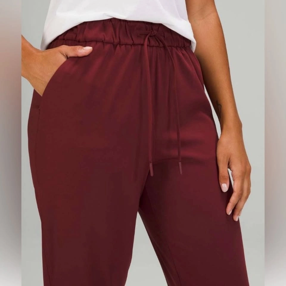 Lululemon Stretch High-Rise Jogger Red Merlot (Size 6) - photo 2