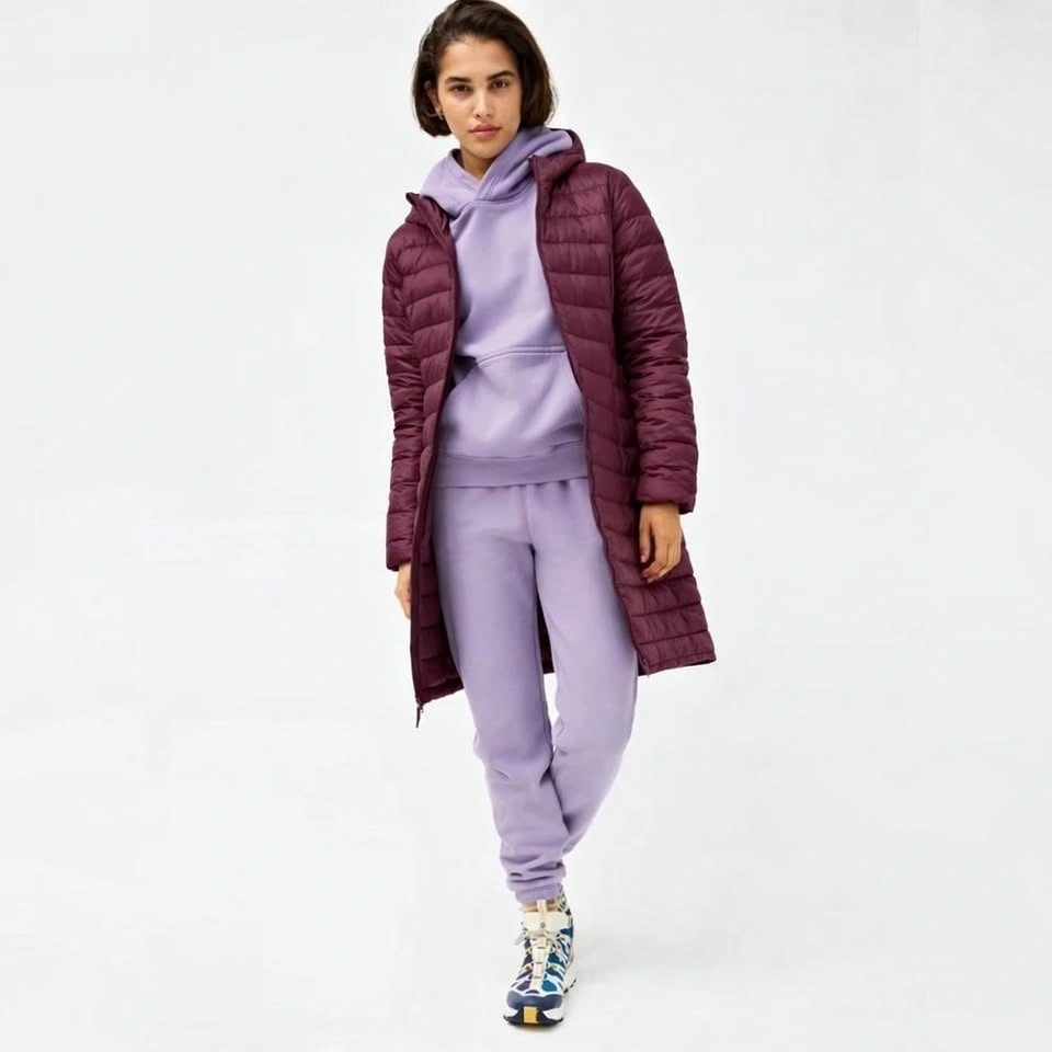 Aritzia TNA Botanie Packable Down Puffer Jacket - Burgundy - Sma