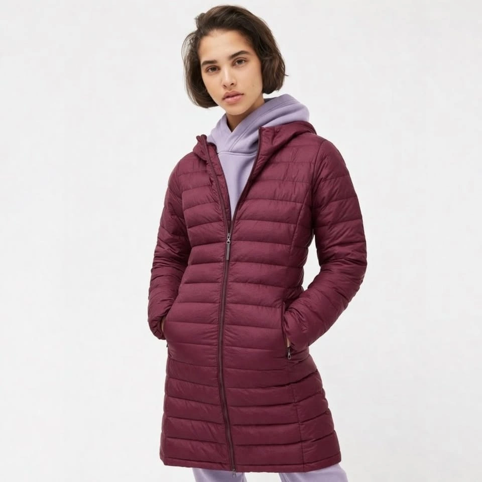 Aritzia TNA Botanie Packable Down Puffer Jacket - Burgundy - Sma - photo 2