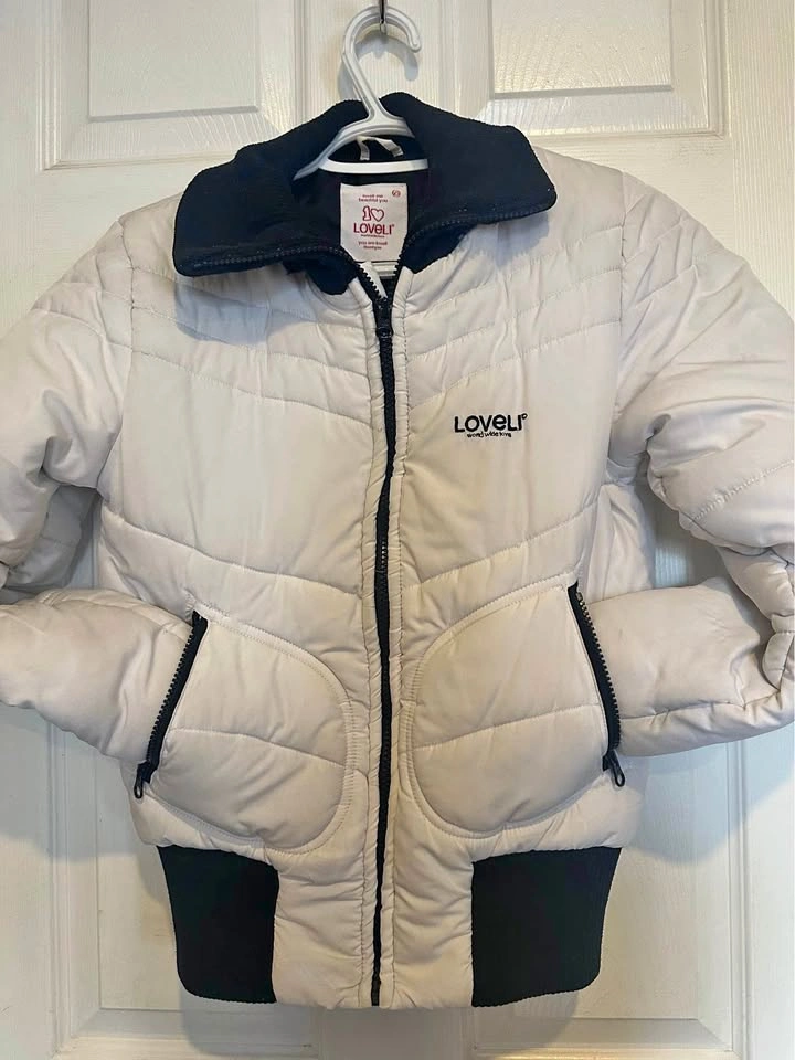 Loveli Puffer White Quilted Jacket - Women's XS