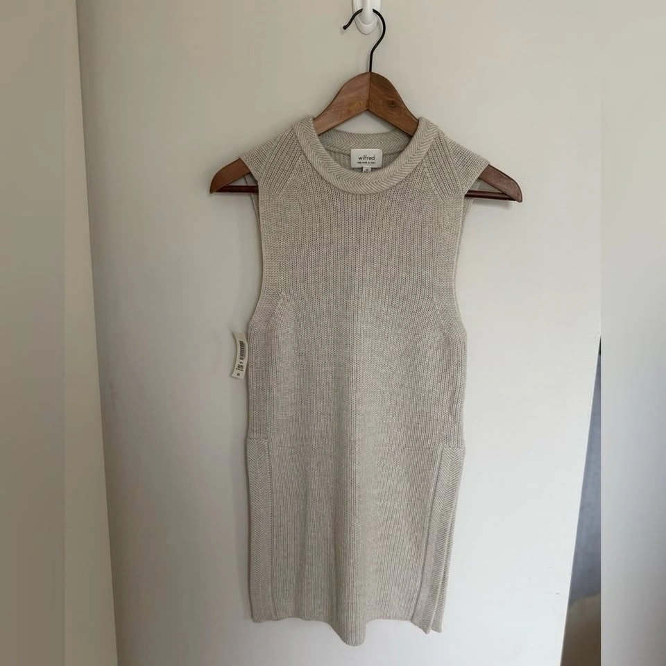 Wilfred Palmier Sweater – Heather Birch | XS | NWT - photo 2