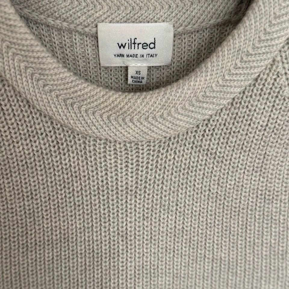 Wilfred Palmier Sweater – Heather Birch | XS | NWT - photo 3