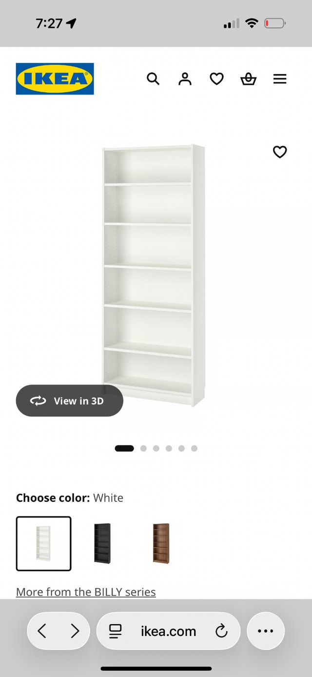 IKEA bookcase white
