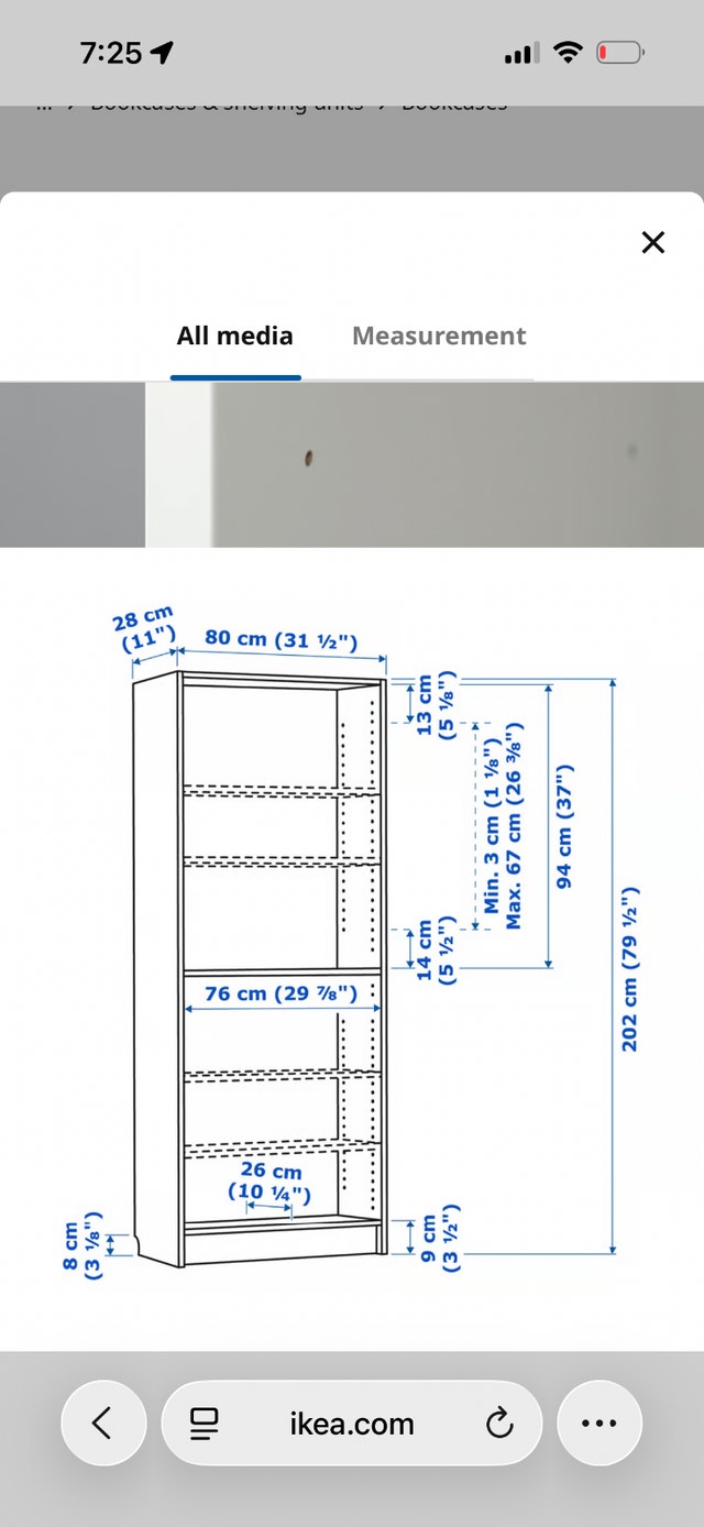 IKEA bookcase white - photo 2