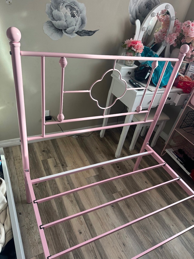 Light Pink Twin Bed Frame - photo 4