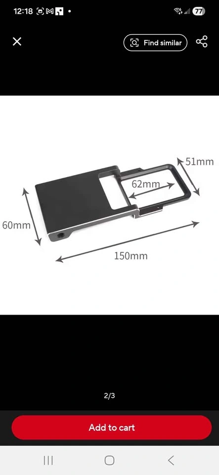 GoPro Mount for DJI Osmo Gimbal (Not for 12/13) - photo 2