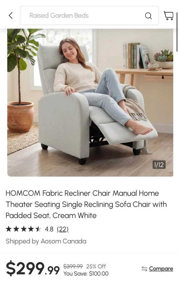 Single Reclining Sofa Chair!! - photo 2