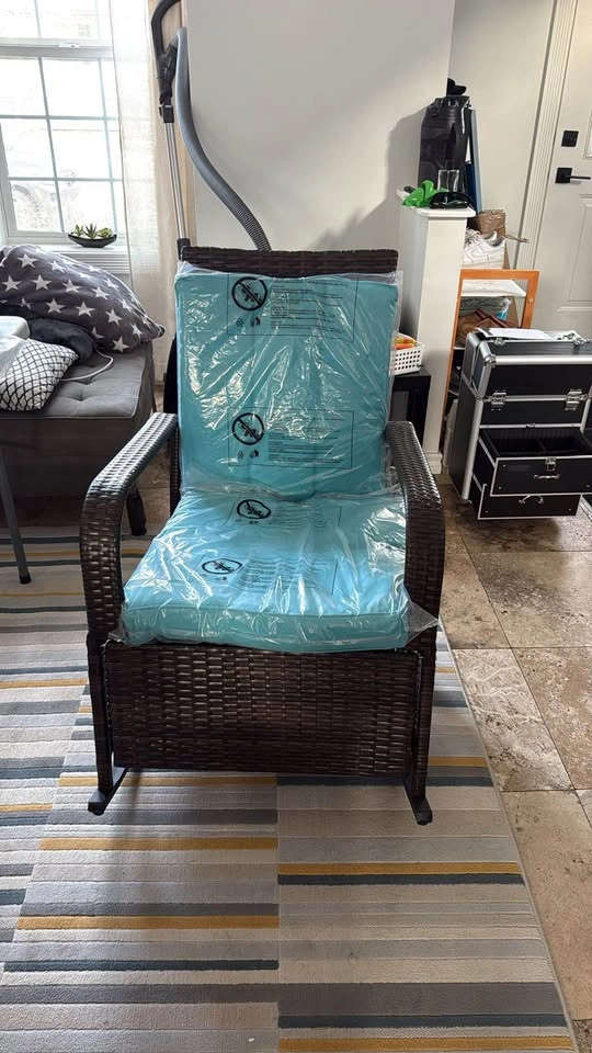 Outdoor Wicker Rocking Chair - photo 4